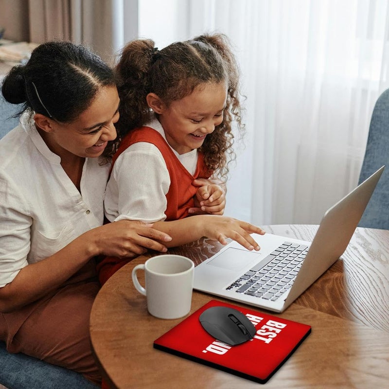 3dRose LLC 8 x 8 x 0.25 Inches Mouse Pad, Red Best Husband Ever - White Text Anniversary Romantic Gift for Him - (mp_179724_1) - Image 2