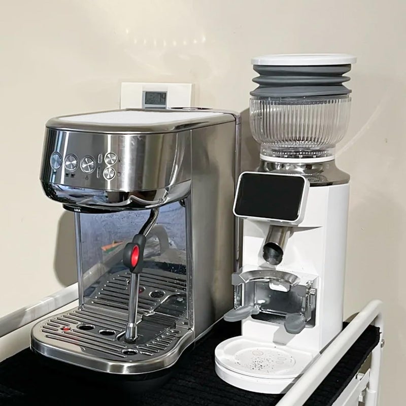 حماية سطح الطاولة المطاطية المتوافقة مع Breville Bambino Plus، مقاومة للحرارة، غير قابلة للانزلاق، للاستخدام في المطبخ (أبيض) - Image 4