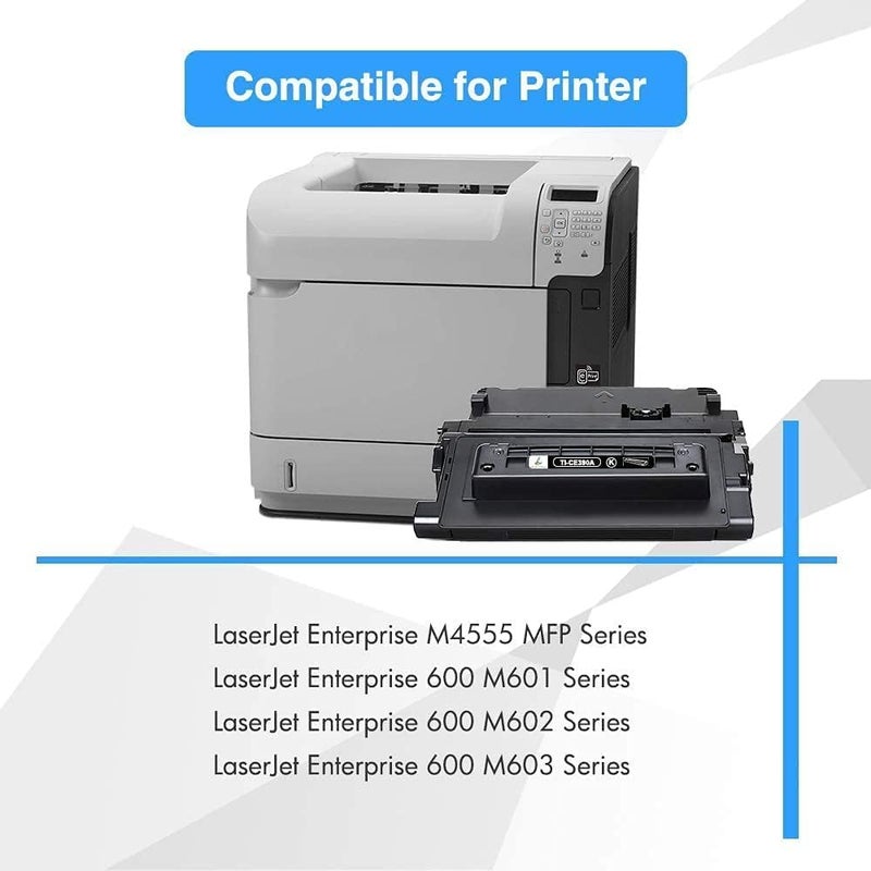 TRUE IMAGE Compatible Toner Cartridge Replacement for HP 90A CE390A 90X CE390X Work with Enterprise 600 M601 M602 M603 M4555 MFP M602x M602n M603dn Laser Printer Ink (Black, 2-Pack) - Image 2