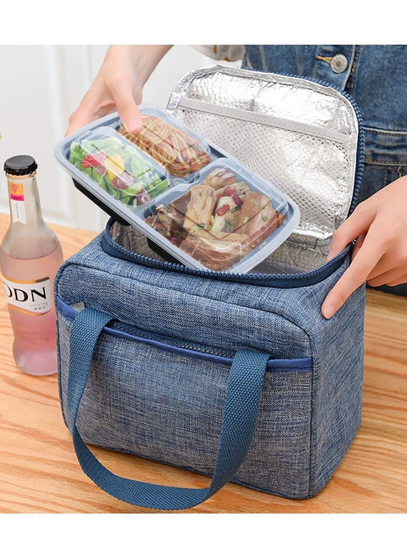 Generic - 20 Pack 3 Compartment Meal Prep Containers with Lids - Image 1