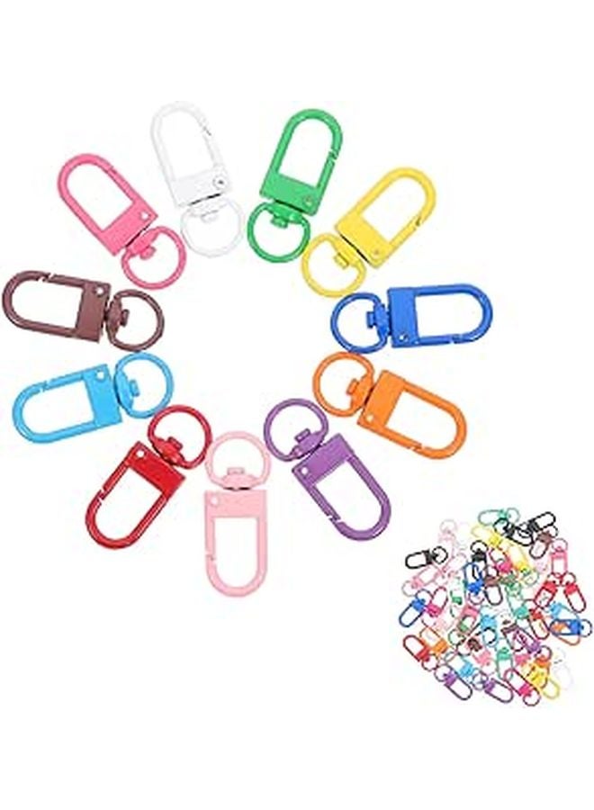 50 Pcs Rotatable Lobster Claw Clasps Swivel Snap Hooks For Lanyard Keychain DIY Jewelry Making - Image 1