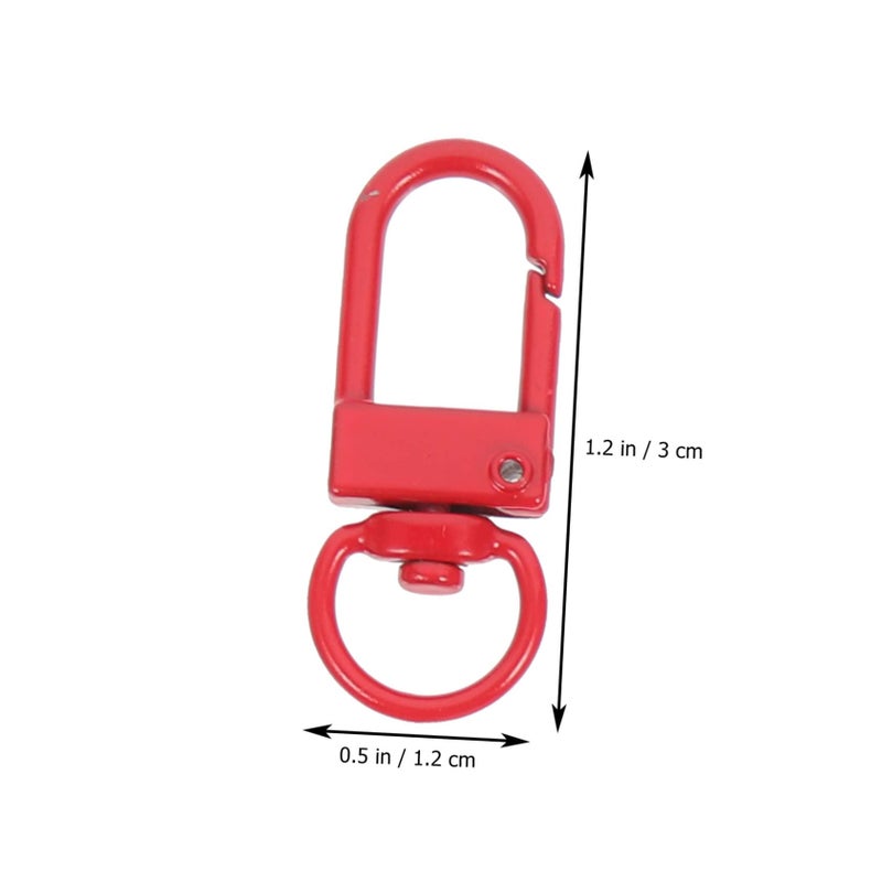 50 Pcs Rotatable Lobster Claw Clasps Swivel Snap Hooks For Lanyard Keychain DIY Jewelry Making - Image 3