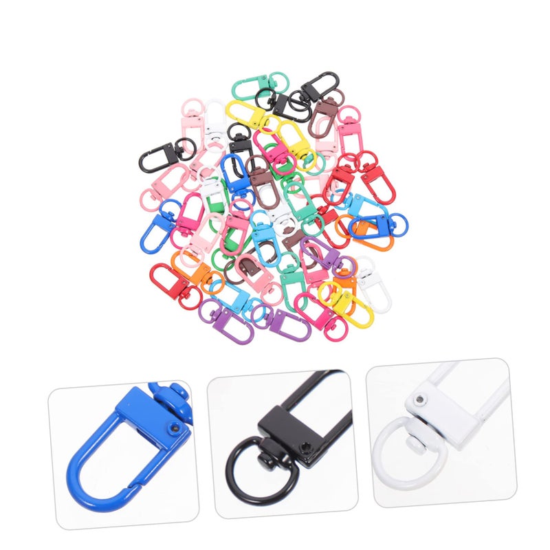 50 Pcs Rotatable Lobster Claw Clasps Swivel Snap Hooks For Lanyard Keychain DIY Jewelry Making - Image 5
