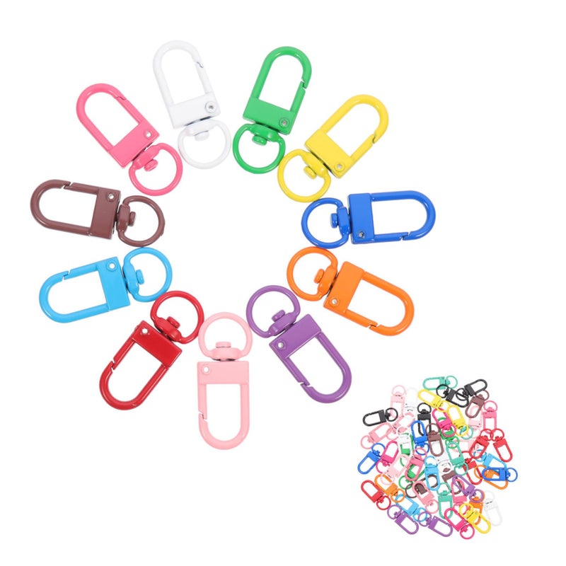 50 Pcs Rotatable Lobster Claw Clasps Swivel Snap Hooks For Lanyard Keychain DIY Jewelry Making - Image 2