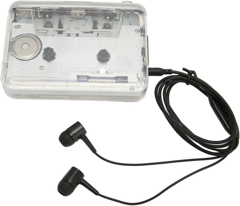 klarako Portable Cassette Player, Auto Reverse, Portable for Walkman, Wide Compatibility, with 3.5mm Headphone Jack, USB Powered - Image 5