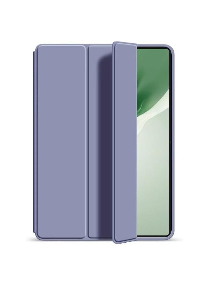 VKL Case Compatible with Honor MagicPad 2 2024 (12.3 inch) Slim Magnetic Smart PU Leather Tri-Folding Stand Tablet Cover for Magic Pad 2 12.3" (Lavender)