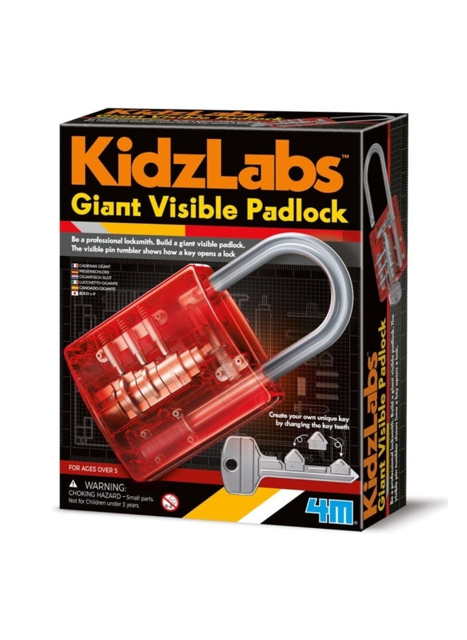 4m 4M Kidz Labs Giant Visible Padlock Playset  - Image 2