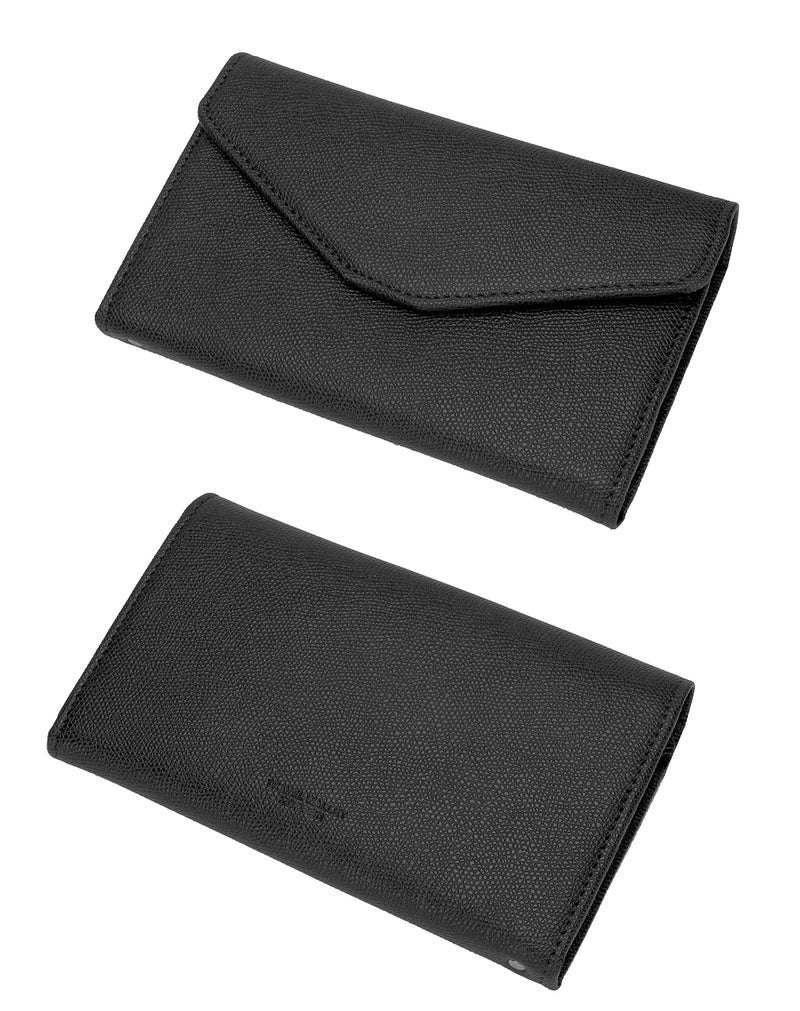 ZOPPEN ZOPPEN Passport Holder, Rfid Blocking Passport Wallet (Ver.4) Travel Essentials for Flying Tri-fold Document Organizer Holder, Black 1  - Image 4