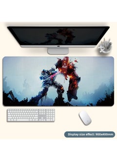 Mouse Pad Stain-resistant A Generation Of Oversized Rubber Table Pad Animation Game Precision Lock Edge Mouse Pad Electric Race Span-Color:1000*500*3mm-Pattern:K35-Gundam Defeat
