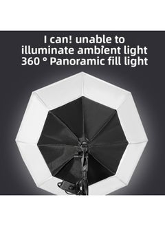 General 70cm Octagonal Soft Light Box Live Broadcast Beauty Special Photography Panoramic Fill Light Box Remote Control Three-color LED Photography Light-Specifications:70cm Octagonal Softbox Suit (155W Sin  - Image 5