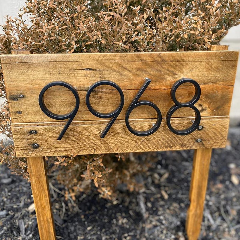 OLADOT 5" Stainless Steel Floating House Number, Metal Modern House Numbers, Garden Door Mailbox Decor Number with Nail Kit, Coated Black, 911 Visibility Signage (1) - Image 5