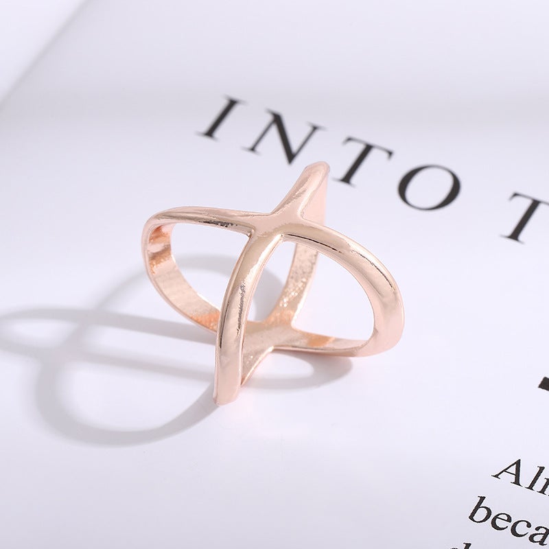 Korean Versatile Silk Scarf Buckle Rose Gold  - Image 1