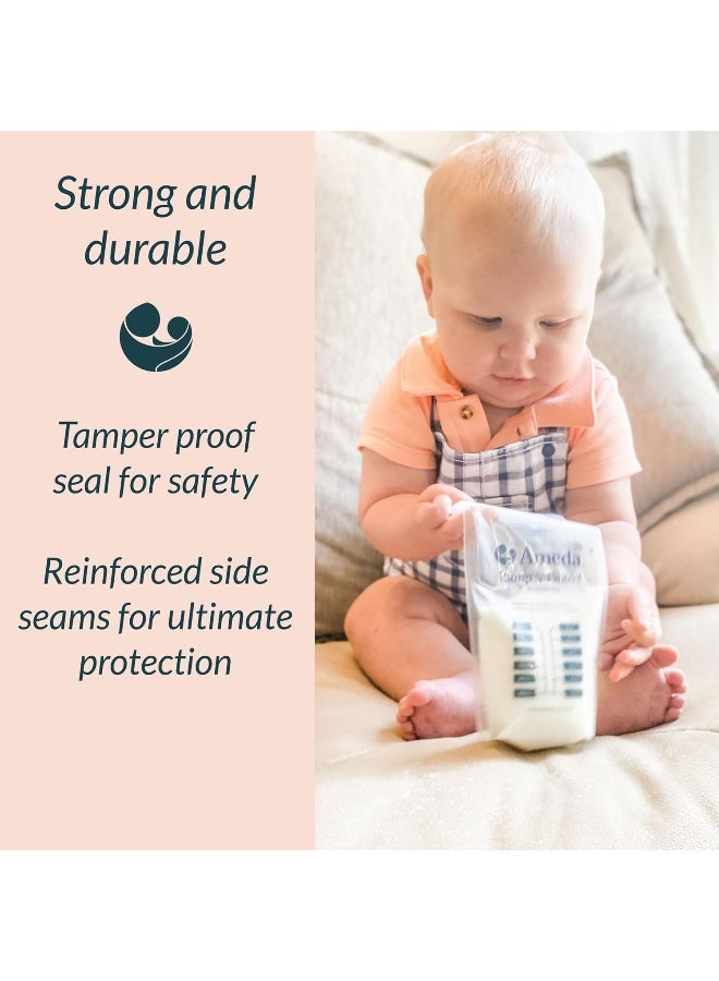 Ameda Pump'N Protect Breastmilk Storage Bag 6oz, 100pc - Image 4