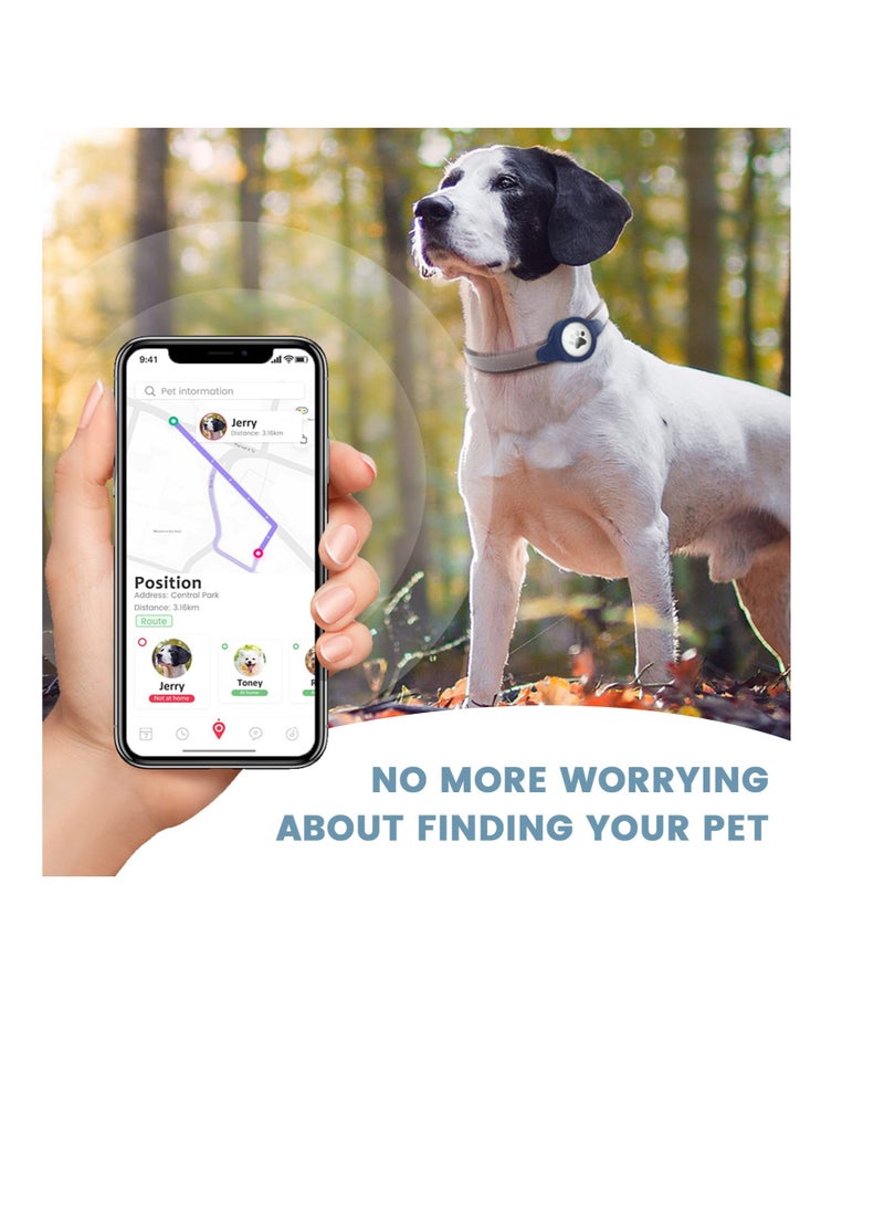 Excefore - Airtag Dog Collar Holder, Waterproof Airtag Dog Collar Holder, Compatible Apple Air Tag, Pet Collar Case Anti-Lost Air Tag Case Holder with Cat Dog Collars - Image 1