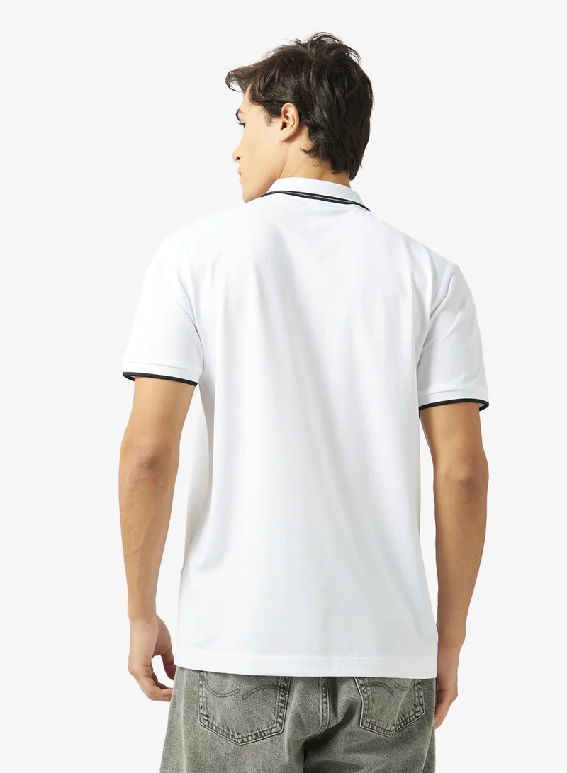 JACK & JONES Logo Half Zip Polo