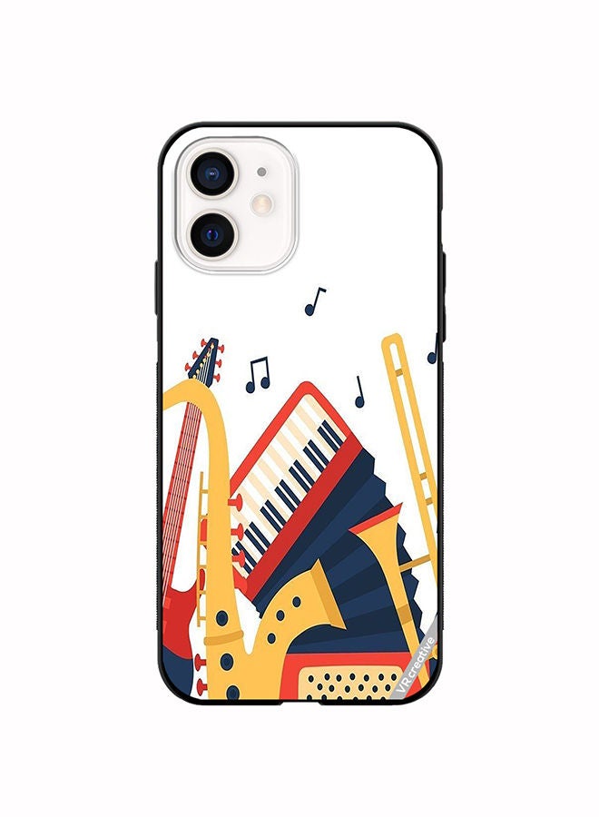 VR CREATIVE Protective Case Cover For Apple iPhone 11 Music Instruments Design Multicolour - Image 1