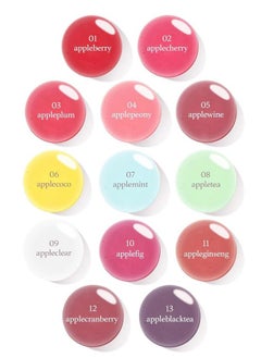 NOONI Korean Vegan Appleseed Lip Oil Set - Applecherry & Appleplum | Long-Lasting, Moisturizing, Plumping, Revitalizing for Dry Lips, Waterproof, No Peel Off, 0.12 FL Oz x 2ea  - Image 5