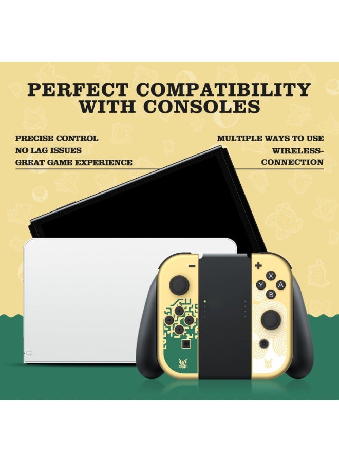 Switch Sticks Joypad for Switch Controller, Wireless Replacement Controller for Switch Joycons, Splatoon 3 and Sports, Left and Right Switch Joycon Controller Support Dual Vibration/Wake-up/Screenshot - Image 4