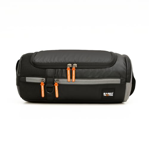 MONKEY TROOPERS Pumppack Gym Duffle - Water-Resistant, Travel/Gym, Quick Access & Zippered Pockets, 30L Capacity (Black) - Image 1