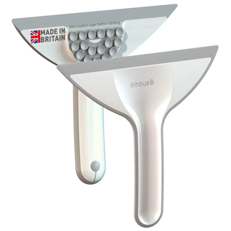 In-House Inhouse Mini StickStore Shower Squeegee  Made in Britain  65 Blade Patented Integral Suction Storage  1PC