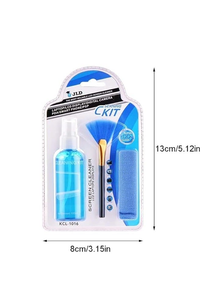 مجموعة تنظيف 3 في 1 كفء للكمبيوتر واللاب توب وتلفزيون LCD والشاشة والكاميرا والموبايل والعدسة والتابلت من لابستر (100 مل) - Image 4