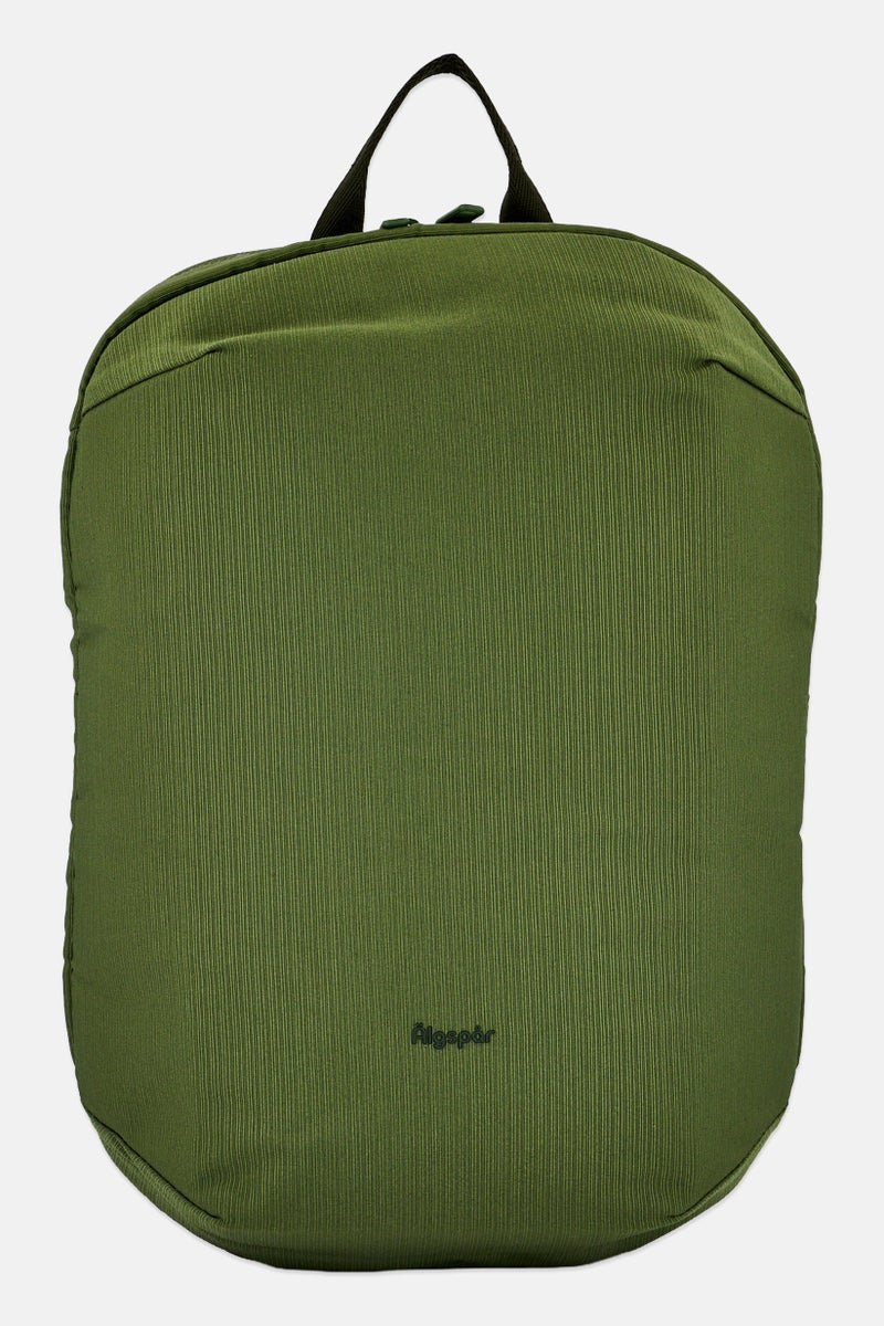 Algspar Men Brand Logo Backpack, Olive - Image 1