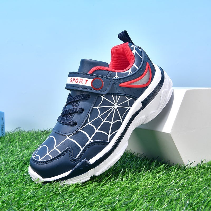 Spider-man boys shoes cross-border foreign trade leather students waterproof shoes big boys sneakers a generation of hair - Image 1