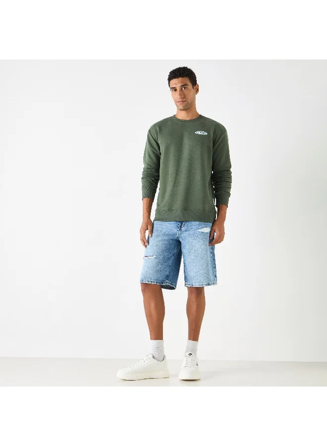 Lee Cooper Lee Cooper Printed Sweatshirt with Crew Neck