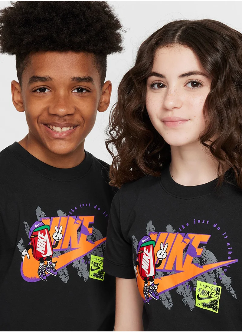 نايكي Youth Nsw Boxy 1 Futura T-Shirt
