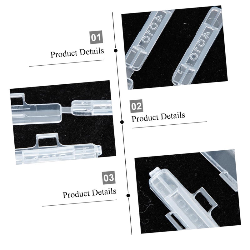 100 قطعة 3x1 سم صندوق علامات الكابلات غطاء مخبأ الأسلاك حامل ملصقات علاقة قفل حزام - Image 5