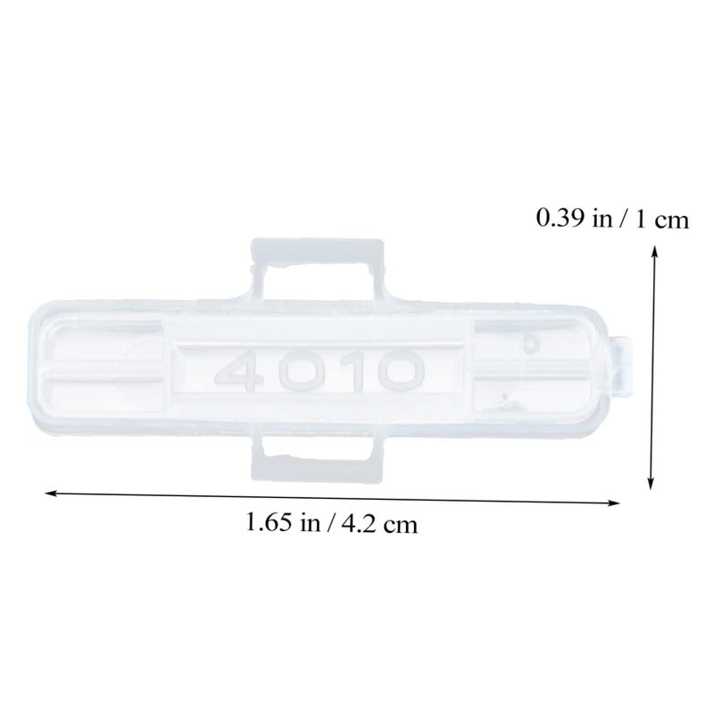 100 قطعة 3x1 سم صندوق علامات الكابلات غطاء مخبأ الأسلاك حامل ملصقات علاقة قفل حزام - Image 3