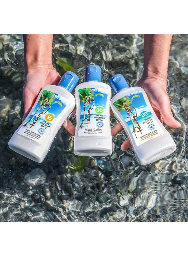 panama jack لوشن واقي من الشمس، SPF 30، 6 أونصة سائلة، 5130 - Image 3