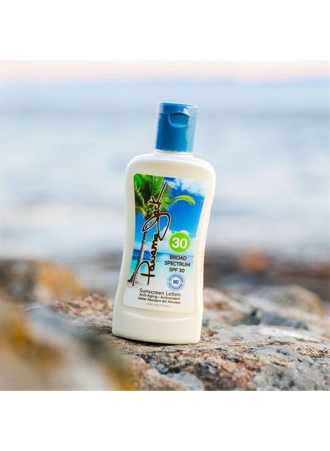panama jack لوشن واقي من الشمس، SPF 30، 6 أونصة سائلة، 5130 - Image 2