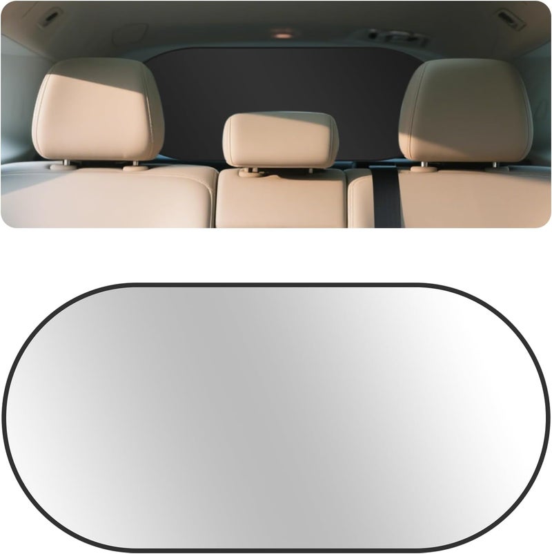 IHOTDER 39.37 * 19.76" Car Shades for Back Windows Baby,Sun Protection & Heat Blocking Back Window Sun Shades for Cars with 6 Suction Cups,Foldable Pop-Up Car Window Shade for Car,SUV - Image 1