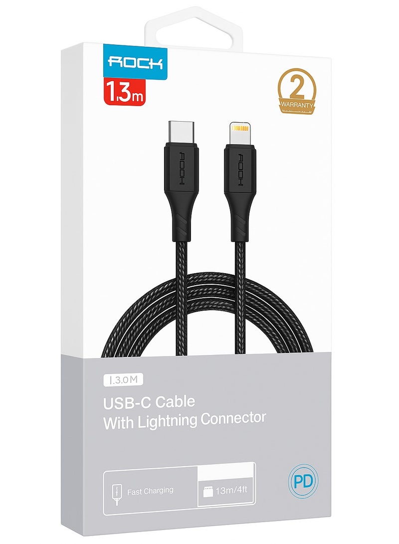 روك كيبل شحن PD ايفون روك بطول 1 متر - Image 2