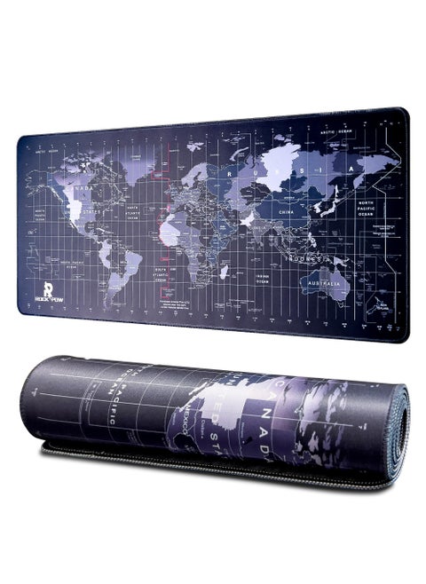 Gaming Mouse Pad Anti-Skid 800x300x3mm Mouse Pads Extended Large Desk Pad World Map Keyboard Mousepad