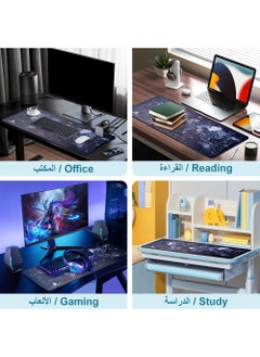 روك بو لوحة ماوس للألعاب مضادة للانزلاق 800 × 300 × 3 مم لوحة ماوس ممتدة كبيرة لوحة مكتب خريطة العالم لوحة ماوس لوحة مفاتيح  - Image 2