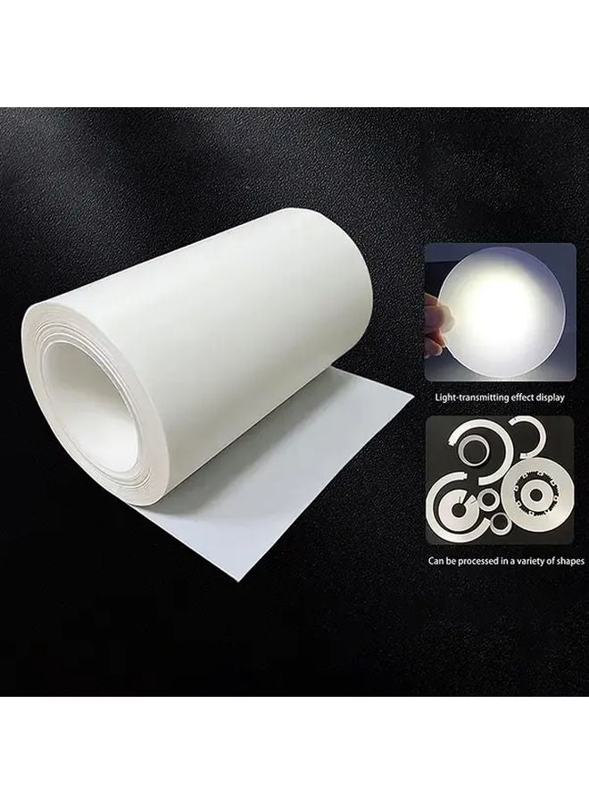 غطاء مصباح مشتت للضوء مستطيل الشكل من البلاستيك 1 قطعة إضاءة غرفة بسيطة - Image 1