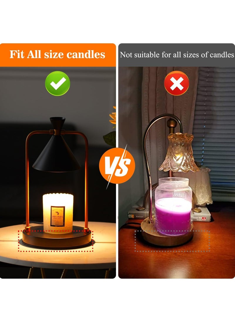 Arabest - Candle Warmer Lamp with Timer, Dimmable Candle Lamp, Electric Candle Melter, Compatible with Small and Large Candles, with 2 Bulbs, Aromatic Candle Holders for Home Decor - Image 1
