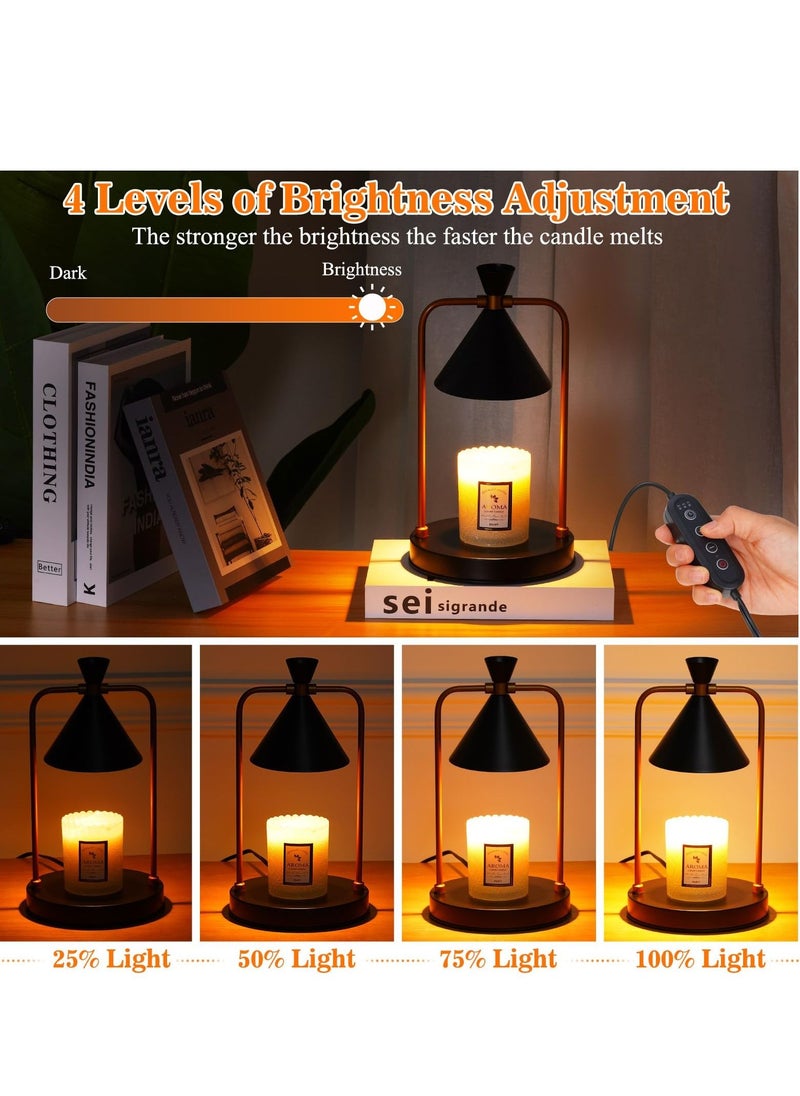 Arabest - Candle Warmer Lamp with Timer, Dimmable Candle Lamp, Electric Candle Melter, Compatible with Small and Large Candles, with 2 Bulbs, Aromatic Candle Holders for Home Decor - Image 1