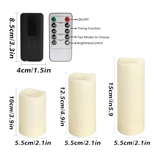ECLHTLNY 36Pack Flameless LED Candles, Waterproof for Indoor & Outdoor Use, Equipped with 10-Key Remotes & Timer, Ideal for Weddings, Table Decor, Festivals & Home Accents… - Image 4