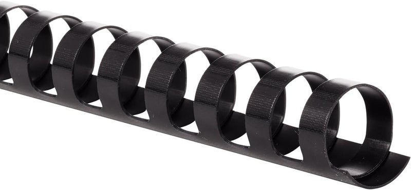 Mead CombBind Binding Spines/Spirals/Coils/Combs, 3/4", 150 Sheet Capacity, Black, 125 Pack (4000136) - Image 1