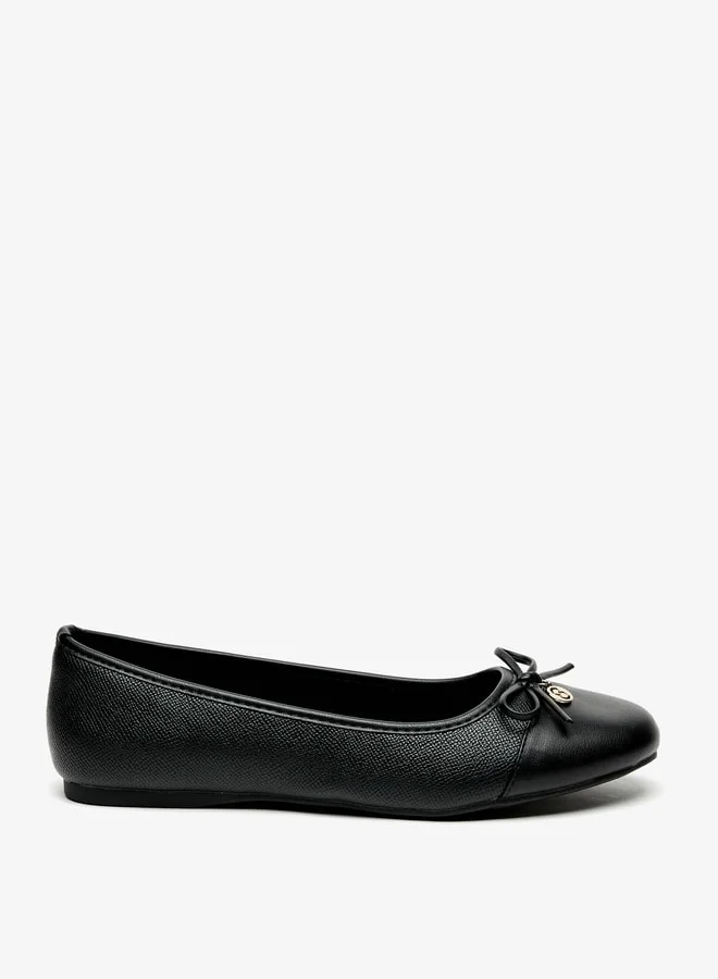 Celeste Women's Bow Accent Slip-On Ballerina Shoes