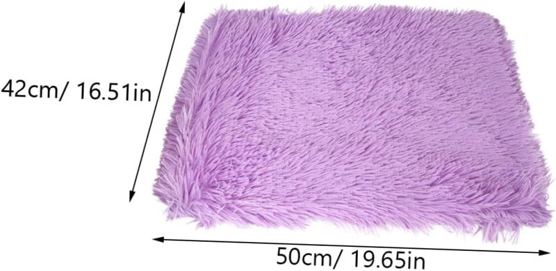 Toyvian Oversized Plush Blanket Warm Dog Cushion for Winter Comfortable Cat Mat Lightweight Machine Washable for Dogs and Cats Purple S - Image 2