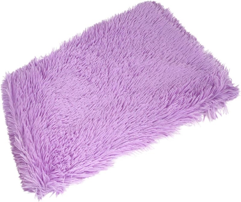 Toyvian Oversized Plush Blanket Warm Dog Cushion for Winter Comfortable Cat Mat Lightweight Machine Washable for Dogs and Cats Purple S - Image 1