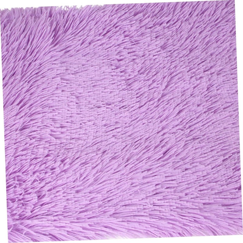 Toyvian Oversized Plush Blanket Warm Dog Cushion for Winter Comfortable Cat Mat Lightweight Machine Washable for Dogs and Cats Purple S - Image 3