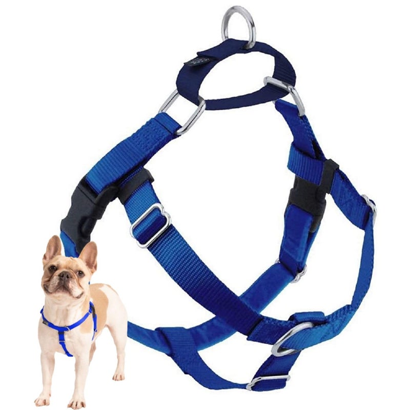 2 Hounds Design Freedom No Pull Dog Harness Adjustable Harness Easy Walking Comfortable Control Fits Small Medium Large Dogs Solid Colors Made in USA 1 LG Royal Blue