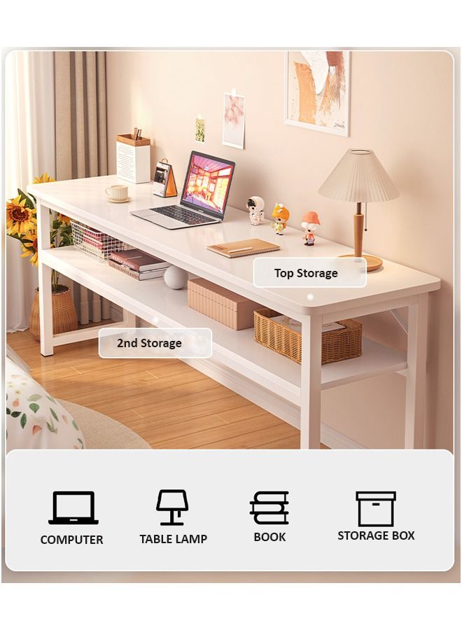 keke Double Layer Computer And Home Desk Long Table 140 CM - Image 3