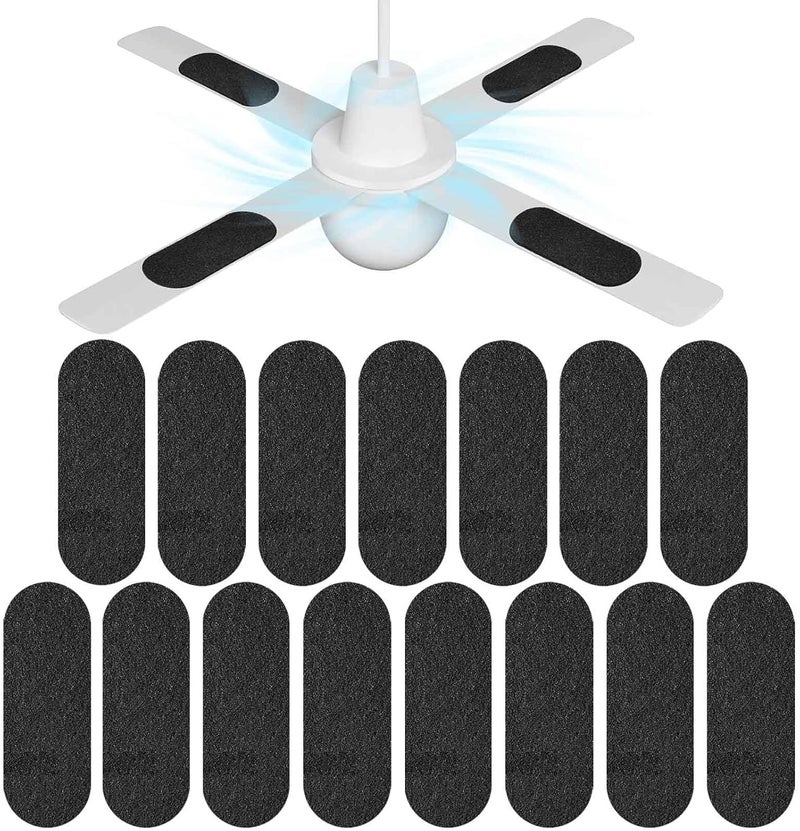Yuheybe 15 Pack Ceiling Fan Filters for Blades, Air Filters with Activated Charcoal, Easy-Stick Universal Fit, Ceiling Fan Air Purifiers for Common Household Contaminants，Unscented - Image 1