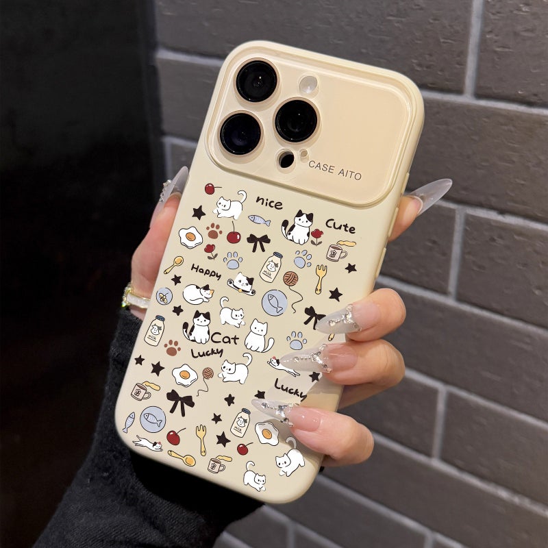 [High-Transparency Lens Film] Liquid Silicone Suitable for Apple 17 Promax Mobile Phone Case Iphone16 Women''s Model 15 - Image 2
